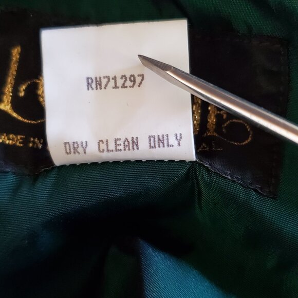 Vintage Formal Party Dress Girl's 12 Green Taffeta Tulle Hi Lo Zipper Tie Back - Picture 10 of 12